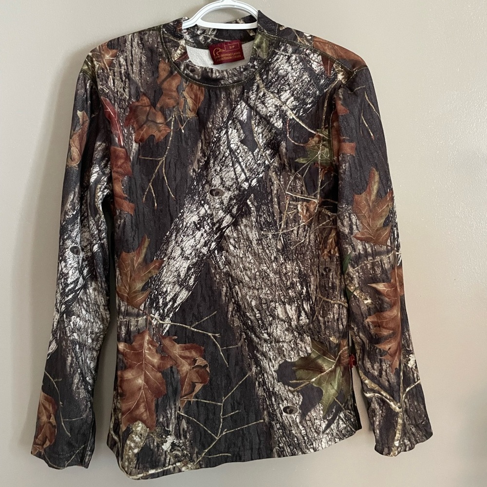 (S) Camo Fleece (thin) Top